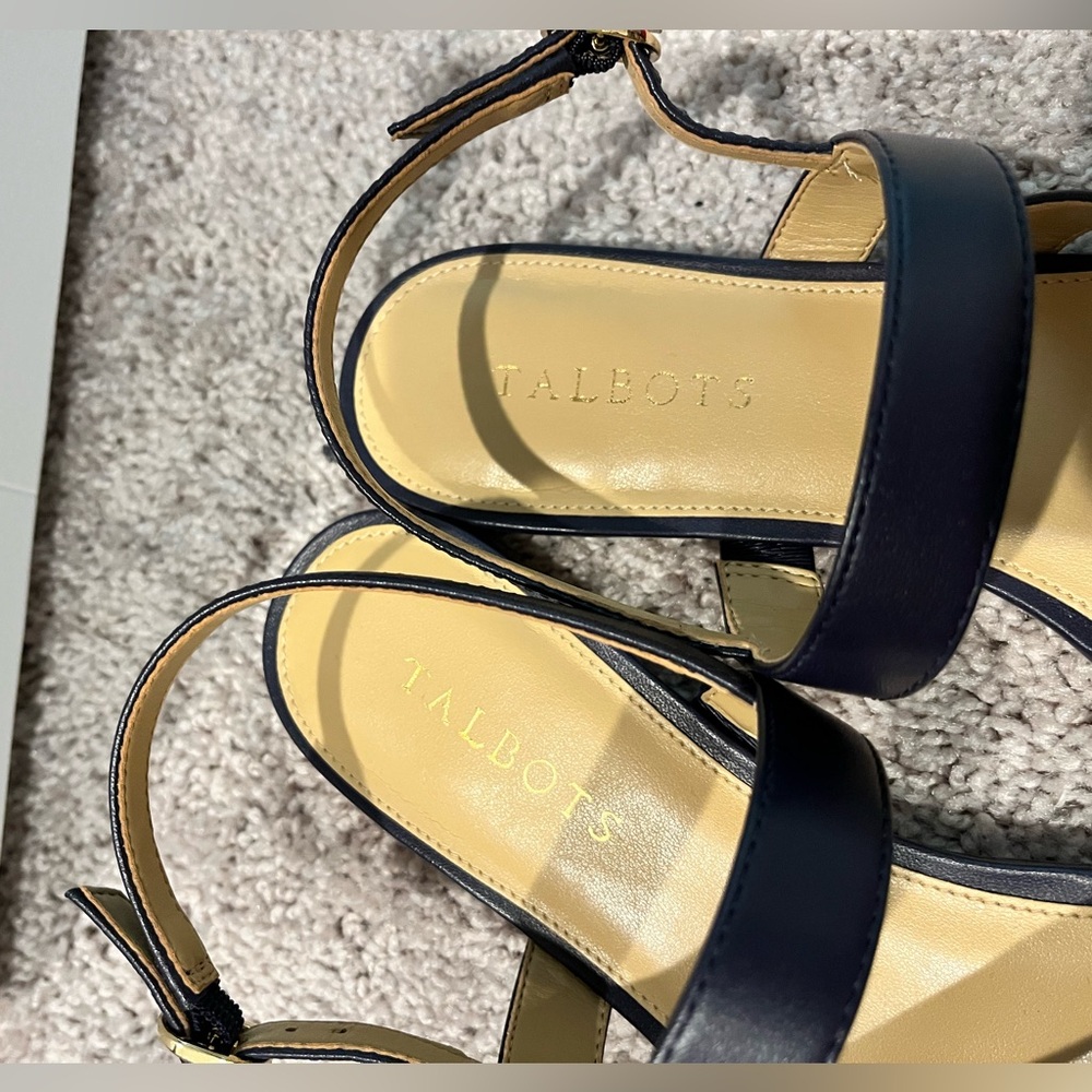 Talbots Dark Blue Strappy Sandals - Picture 6 of 7